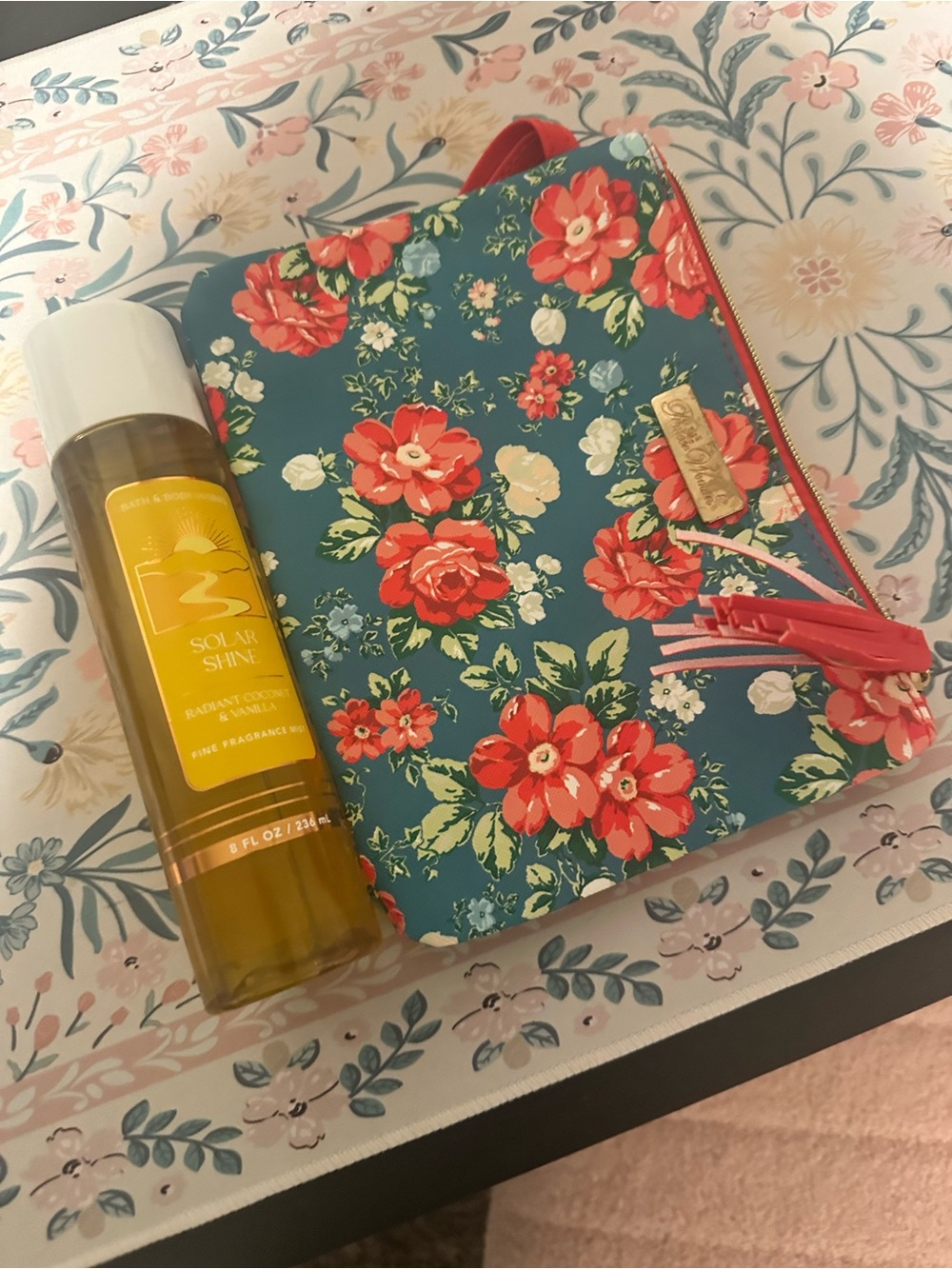 Cosmetic Bag and bath and body works body spray. Bundle deal!🎉